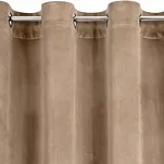 Zasłona na przelotkach 140x250 ROSA welwetowa ciemny beż Design 91 - 8