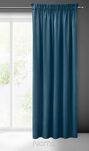 Zasłona na taśmie 140x270 SIBEL welwetowa Pierre Cardin ciemny niebieski jednokolorowa - 6