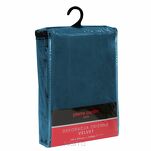 Zasłona na taśmie 140x270 SIBEL welwetowa Pierre Cardin ciemny niebieski jednokolorowa - 5