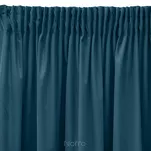 Zasłona gotowa na taśmie 140x270 SIBEL welwetowa Pierre Cardin ciemny niebieski jednokolorowa - 4
