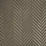 Narzuta na fotel welwetowa 70x160 SOFIA brązowa pikowana w gęstą jodełkę - 5