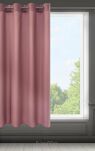 Zasłona na przelotkach 140x175 RITA jednokolorowa ciemny róż z miękkiej tkaniny - 9