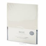 Prześcieradło z bawełny renforce z gumką 140x200 kremowe BASIC - 5