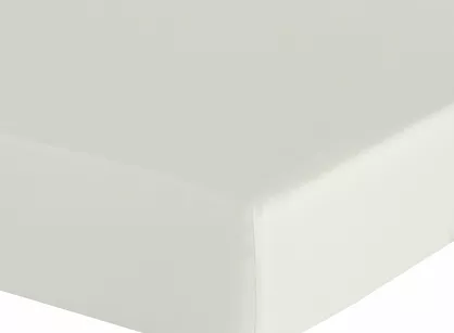 Prześcieradło z bawełny renforce z gumką 140x200 kremowe BASIC