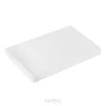 Prześcieradło satyna bawełniana bez gumki NOVA 1 białe 180x210 - 4