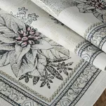 Bieżnik świąteczny 40x100 CANDL gobelinowy popielaty subtelny blask - 4