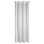 Firana na przelotkach 140x250 SONIA biała o strukturze delikatnego deszczyku - 10