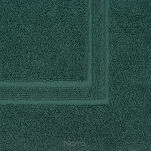 Dywanik bawełniany 50x70 SAMMY ciemna zieleń jednokolorowy z wzorem stóp - 2