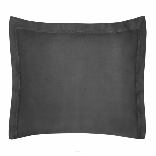 Poszewka bawełniana NOVAC czarna 70x80 z 5 cm zakładką
