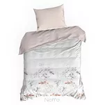 Pościel z mikrowłókna 140x200 VERANO 8 biała pudrowy róż wzór kwiatowy Design 91 - 5