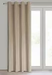 Zasłona na przelotkach 140x250 ARIADNA welwetowa beżowa zdobiona diamencikami - 5