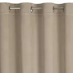 Zasłona na przelotkach 140x250 ARIADNA welwetowa beżowa zdobiona diamencikami - 4