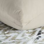 Pościel z mikrowłókna 220x200 VERANO 4 biała jasny brąz wzór geometryczny Design 91 - 3