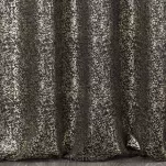 Zasłona na taśmie 135x270 EBRU zaciemniająca czarna pokryta złotym nakrapianym nadrukiem - 7