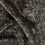 Zasłona na taśmie 135x270 EBRU zaciemniająca czarna pokryta złotym nakrapianym nadrukiem - 3