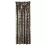 Zasłona na taśmie 135x270 EBRU zaciemniająca czarna pokryta złotym nakrapianym nadrukiem - 9