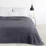 Koc na fotel 70x160 LORI stalowy puszysty jednokolorowy z kolekcji Design 91 - 5