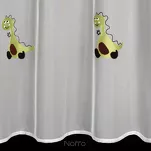 Firana na przelotkach 140x250 DINO biała z haftem dziecięcym w dinozaury - 8