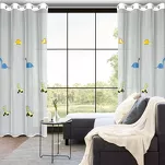 Firana na przelotkach 140x250 DINO biała z haftem dziecięcym w dinozaury - 11