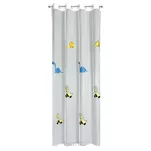 Firana na przelotkach 140x250 DINO biała z haftem dziecięcym w dinozaury - 7