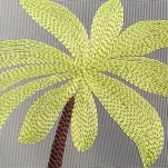 Firana na przelotkach 140x250 DINO biała z haftem dziecięcym w dinozaury - 5