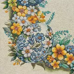 Nakładka wielkanocna 100x100 67 gobelinowa naturalna żółta pisanki - 6