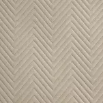 Narzuta jednokolorowa 220x240 LEN 3 kremowa pikowana w gęstą jodełkę imitująca len - 4