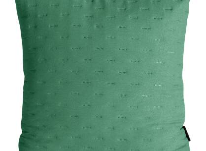Poszewka dekoracyjna 45x45 LIBI 2 jednokolorowa zielona pikowana w delikatny wzór