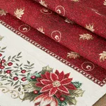 Nakładka świąteczna 100x100 481 czerwona z motywem gwiazdy betlejemskiej - 2