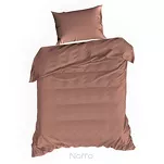 Pościel satynowa 220x200 NOVA 3 jednokolorowa gładka marsala - 4