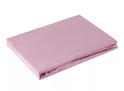 Prześcieradło satyna bawełniana bez gumki NOVA 1 ciemny róż 220x210