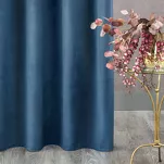 Zasłona gotowa na przelotkach 140x250 ROSA welwetowa granatowa Design 91 - 10