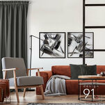 Zasłona na taśmie 135x270 PARISA zaciemniająca grafitowa jednokolorowa Design 91 - 9