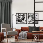 Zasłona na taśmie 135x270 PARISA zaciemniająca grafitowa jednokolorowa Design 91 - 9