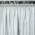 Zasłona na taśmie 140x270 ESTER welwetowa turkusowa z przecieranym wzorem - 9