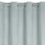 Zasłona na przelotkach 140x250 LILI welwetowa niebieska z wytłaczanym falującym wzorem - 4