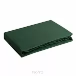 Prześcieradło z satyny bawełnianej z gumką NOVA 3 ciemna zieleń 220x200 - 10