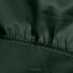 Prześcieradło z satyny bawełnianej z gumką NOVA 3 ciemna zieleń 220x200 - 3