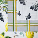 Komplet ścierek kuchennych 3x50x75 LEMON żółte w różne wzory z bawełny - 7