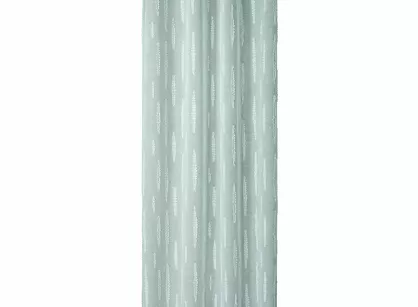 Zasłona gotowa na przelotkach 140x250 ALENI miętowa z aplikacją w sopelki