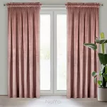 Zasłona gotowa na taśmie 140x270 ROSA welwetowa ciemny róż Design 91 - 19