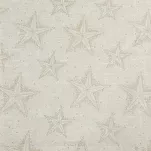 Obrus świąteczny 145x300 WINTER kremowy złoty bawełniany w gwiazdki - 2