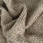 Zasłona na przelotkach 135x250 ALETA beżowa jednokolorowa z szenilu - 3