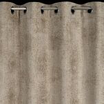 Zasłona na przelotkach 135x250 ALETA beżowa jednokolorowa z szenilu - 4