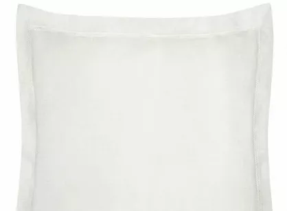 Poszewka bawełniana NOVAC kremowa 40x40 z 3 cm zakładką