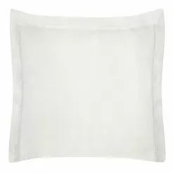 Poszewka bawełniana NOVAC kremowa 40x40 z 3 cm zakładką