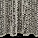 Firana na przelotkach 140x250 MIRELLA beżowa o strukturze siatki - 6