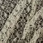 Firana na przelotkach 140x250 MIRELLA beżowa o strukturze siatki - 7