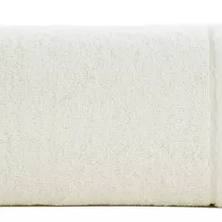 Ręcznik bawełniany 70x140 DAMLA kremowy gładki z subtelną bordiurą 500 g/m2