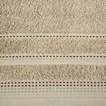 Ręcznik 50x90 POLA beżowy z kolorową bordiurą zakończoną stebnowaniem 500 g/m2 - 2